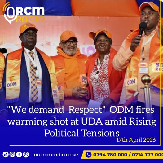 “We Demand Respect!” ODM Fires Warning Shot at UDA